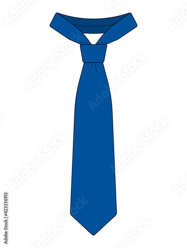 Men’s necktie template vector illustration