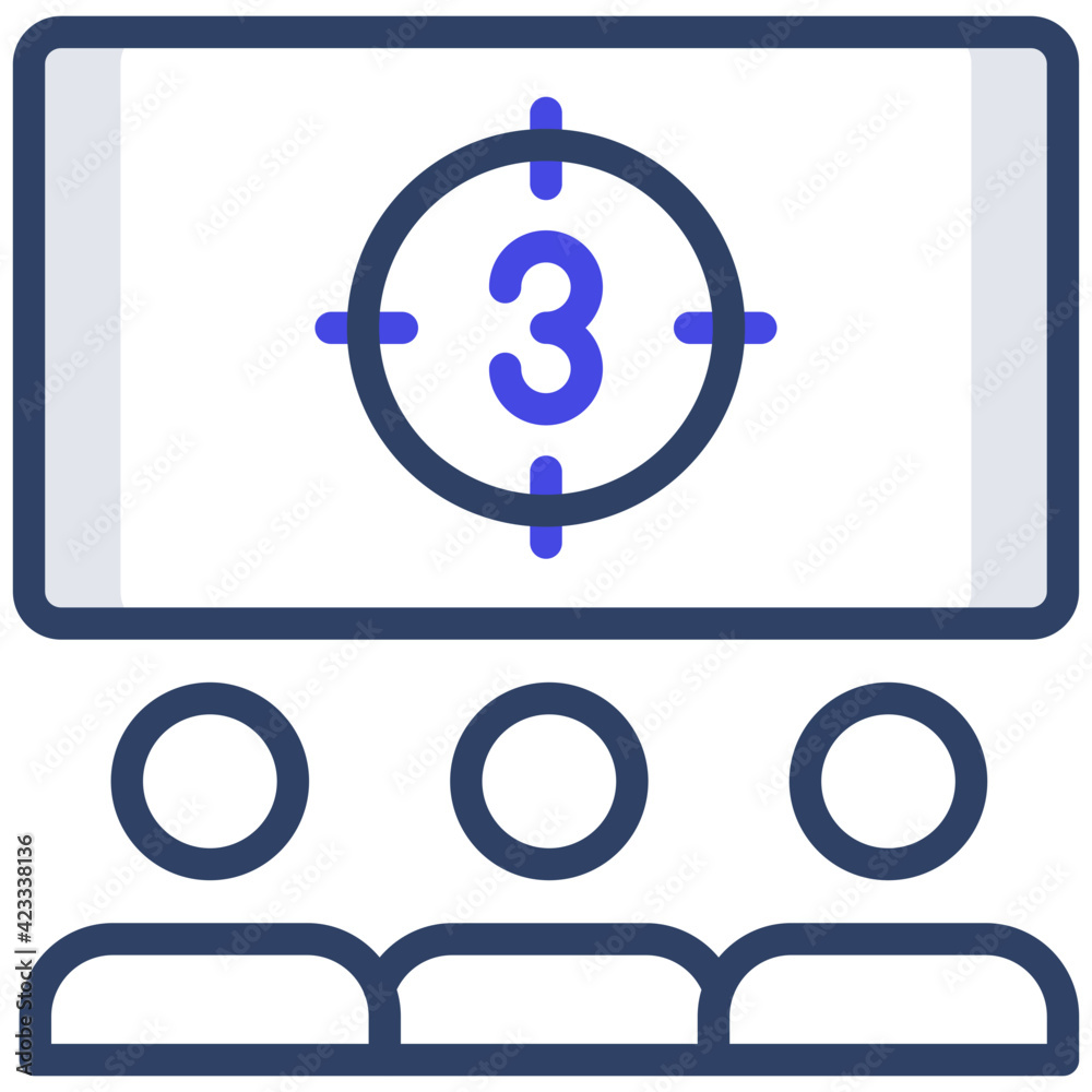 A trendy vector design of movie countdown A trendy vector design of movie countdown