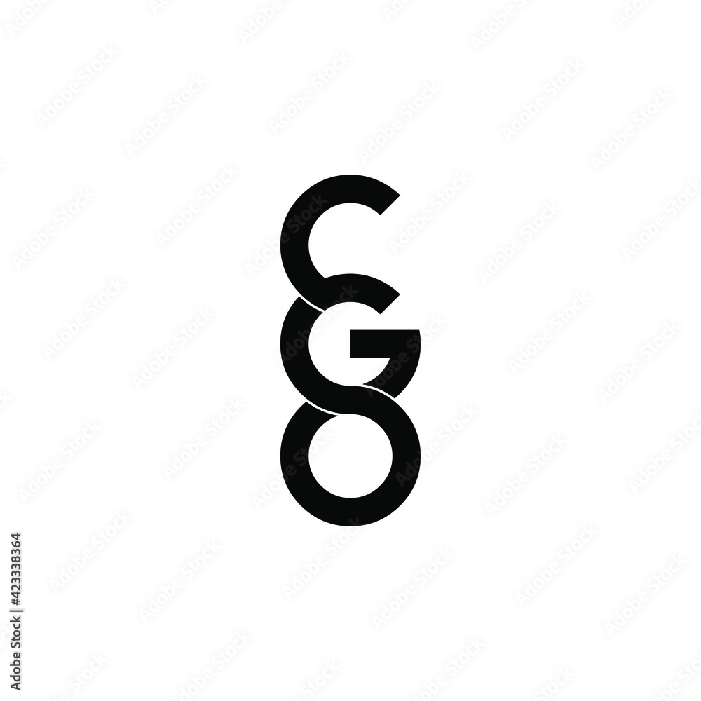 cgo letter original monogram logo design cgo letter original monogram logo design