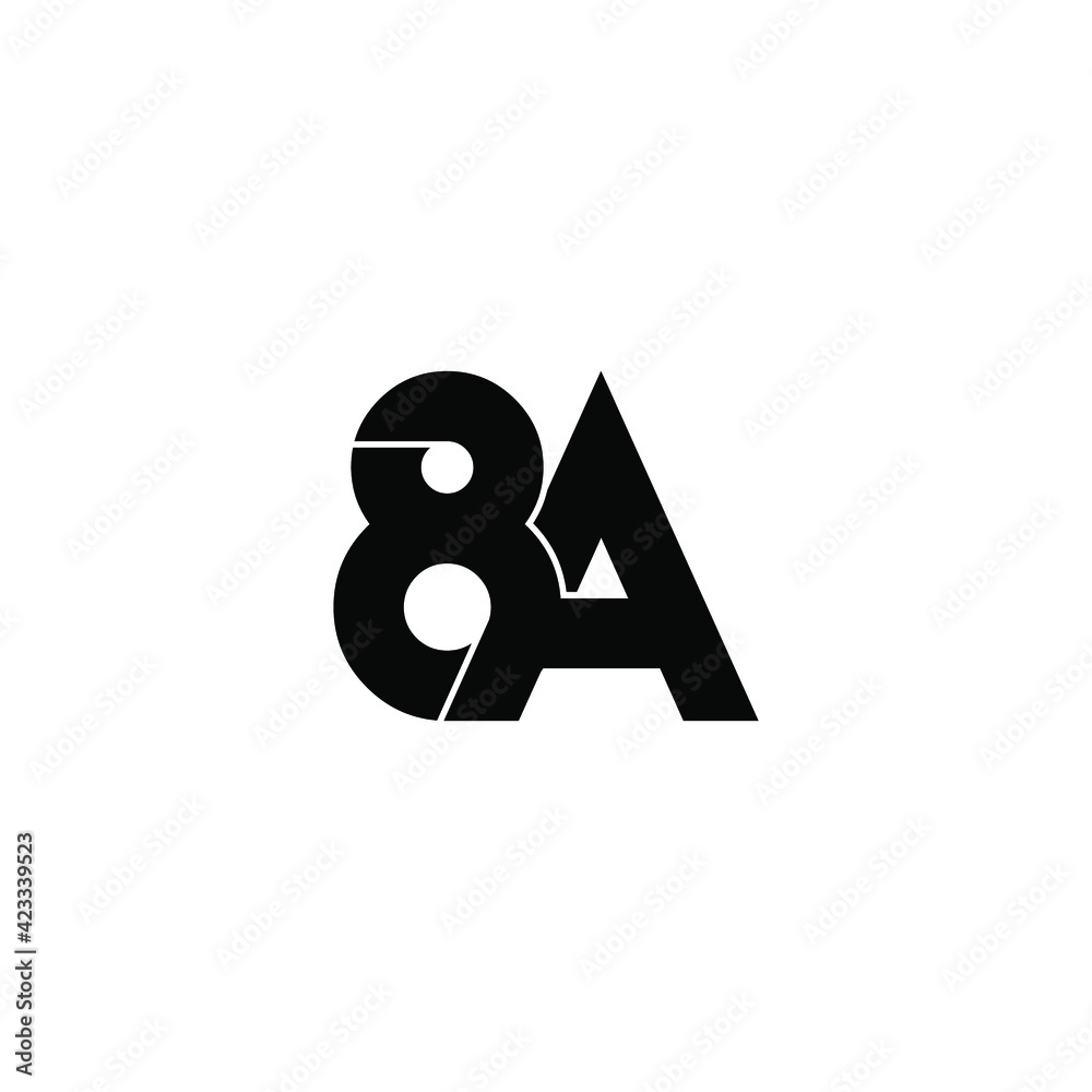 8a letter original monogram logo design Stock Vector | Adobe Stock