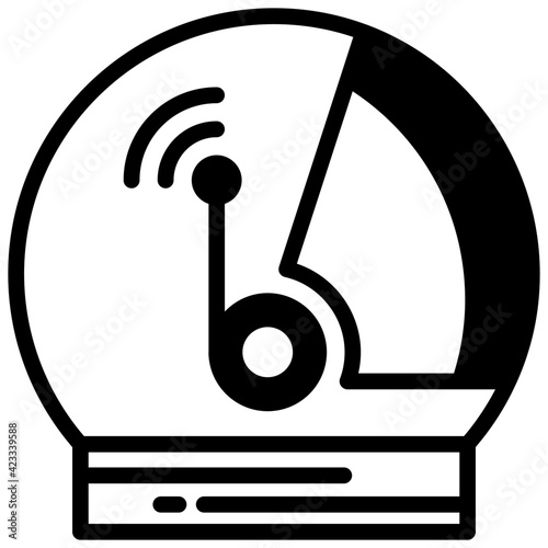 Vector Space helmet icon in solid design