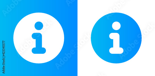 Information, info point circle vector sign illustration.