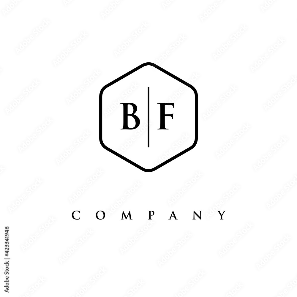 initial BF logo design vector initial BF logo design vector