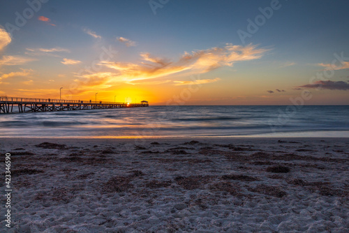 sunset on the beach