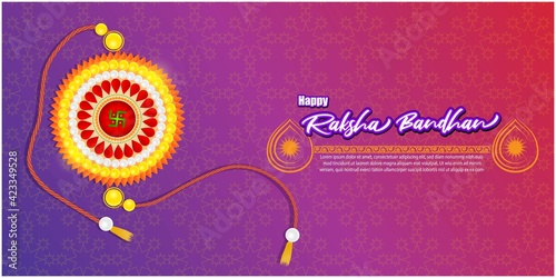 vector illustration for Indian festival Raksha Bandhan means Raksha Bandhan