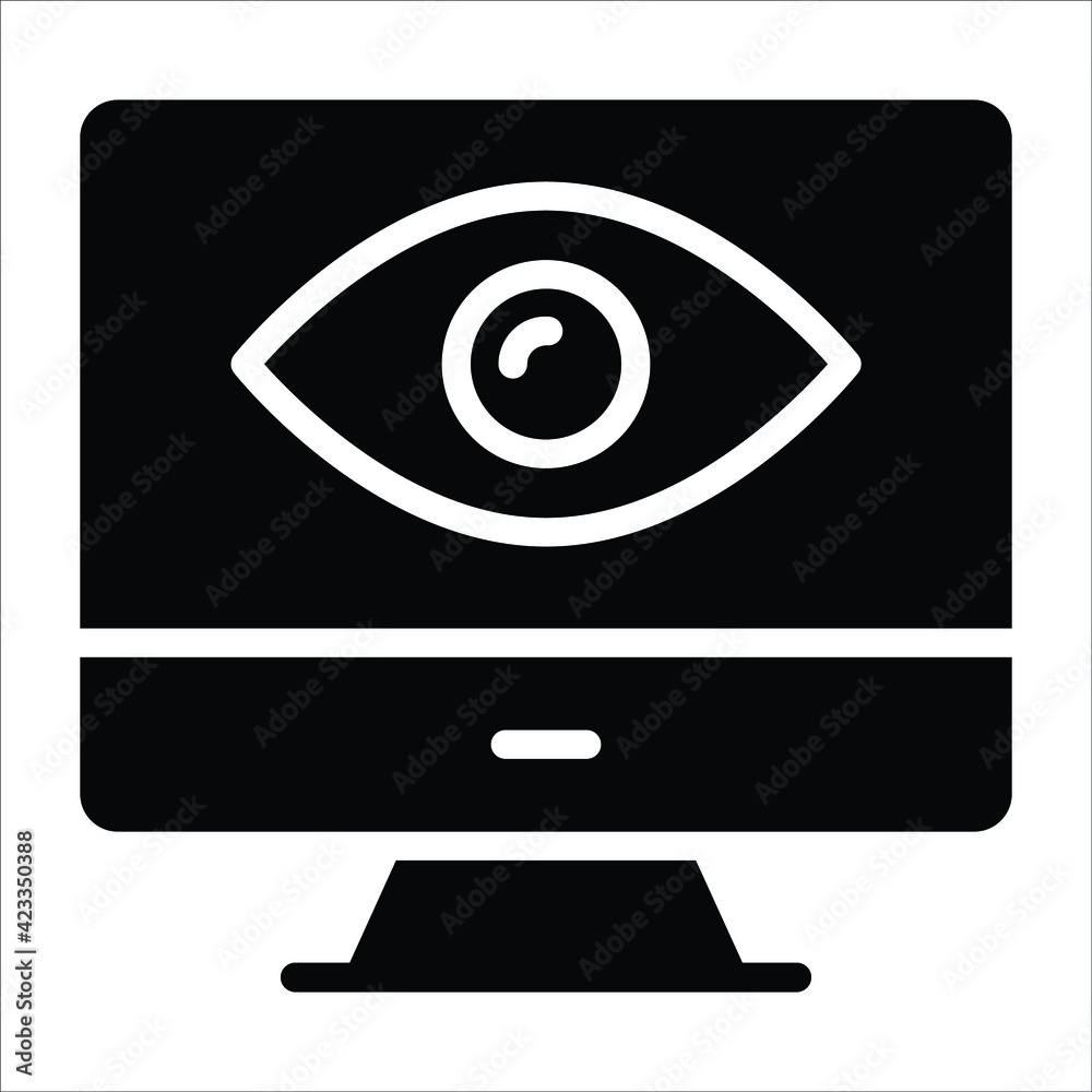 display vision glyph modern illustration display vision glyph modern illustration