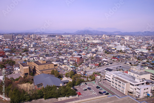 宇都宮市 栃木県庁舎から見た街並み