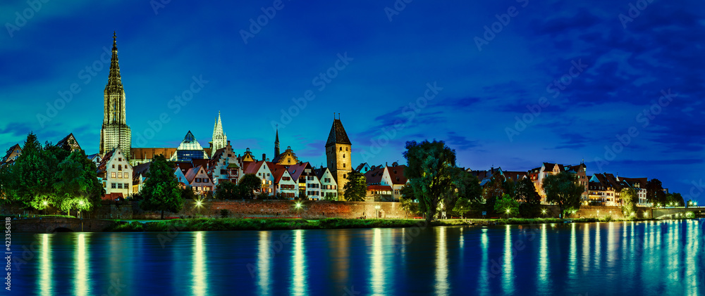 Ulm By Night - Cityscape of the Old Town