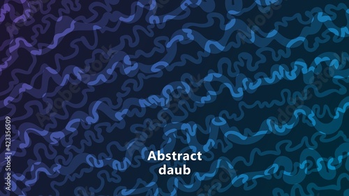 Abstract futuristic bright flyer with fantasy pattern. Neon colors. Freeform hand drawn doodle print. Vector cover templates