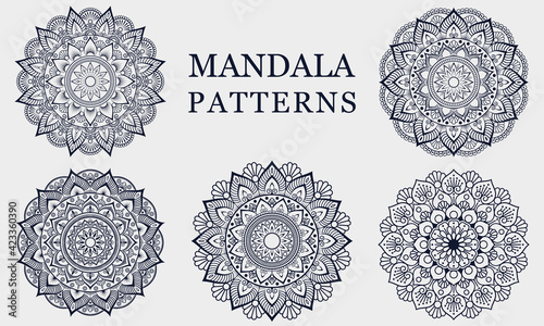 Ornamental mandala patterns with unique design photo