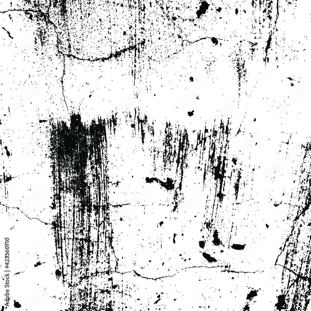 Naklejka premium Vector grunge texture. Black and white abstract background. Eps10