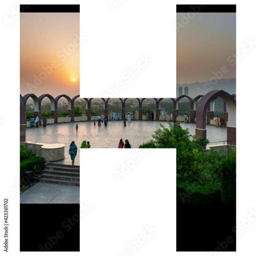 blank billboard in the city