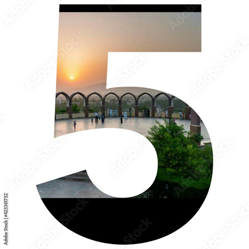 letter a on the beach