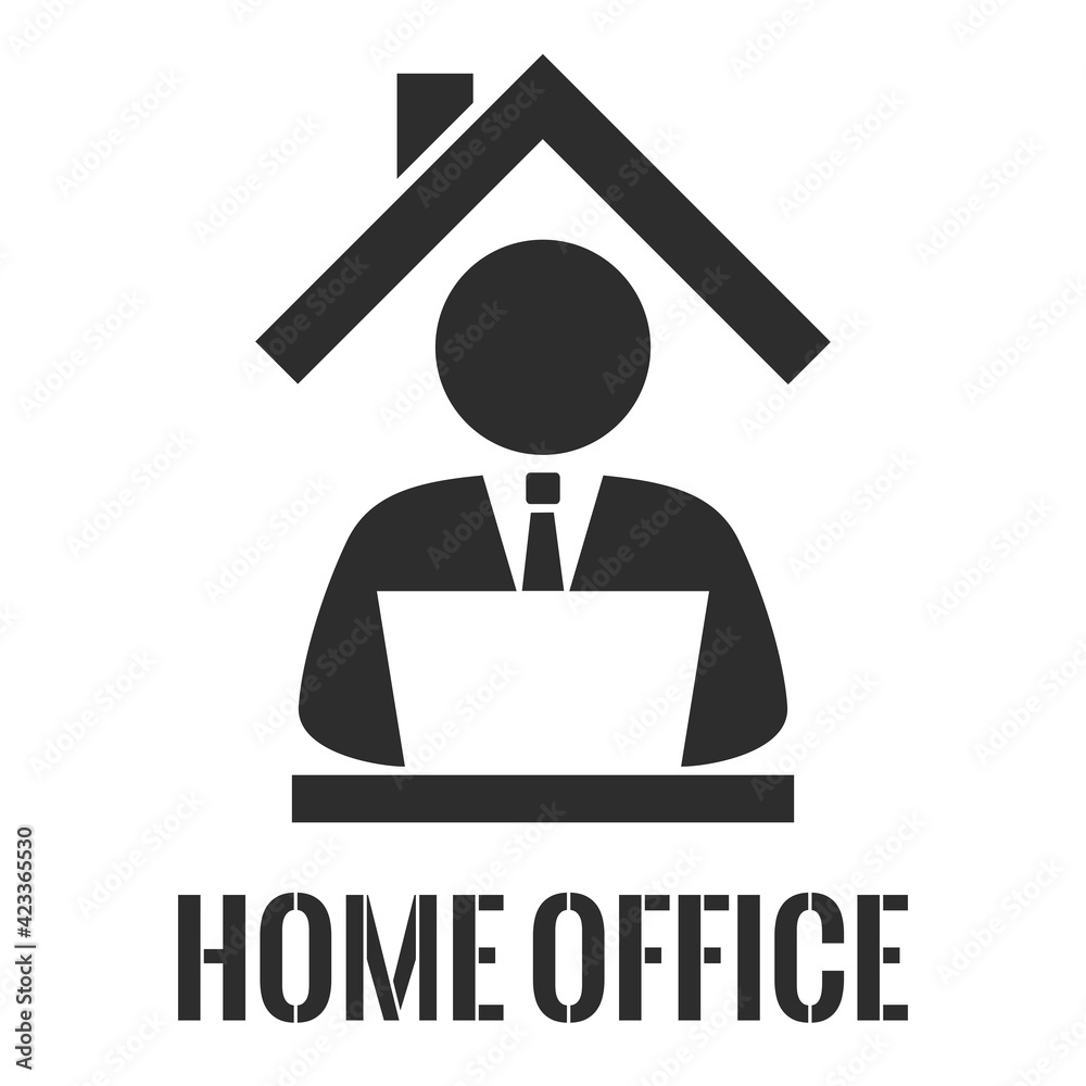 Home office vector icon