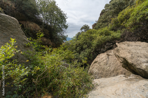 steep ravine in Sierra Nevada