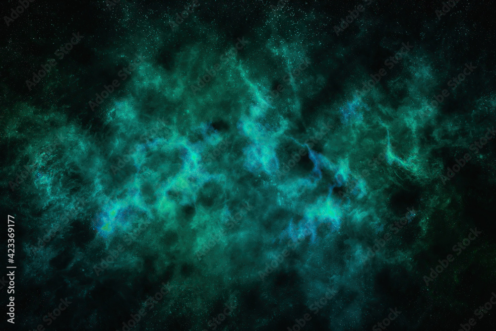 abstract green nebula