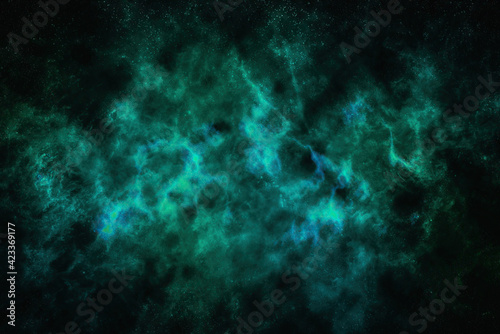 abstract green nebula