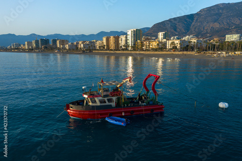 boats in bay photo