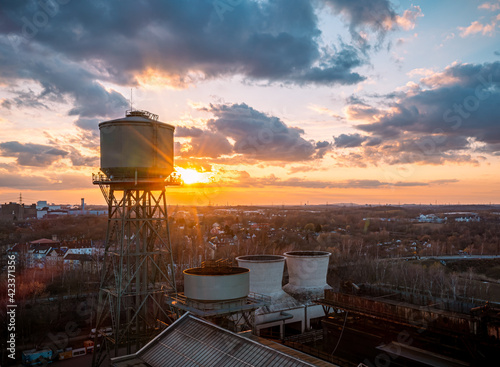 Bochum - Stahlwerk - Jahrhunderthalle - Wasserturm photo