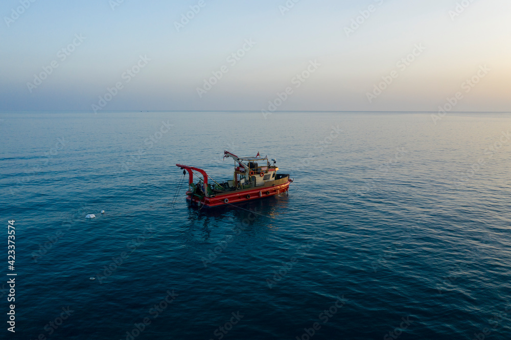 boat on the sea