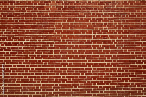 big red brick wall texture