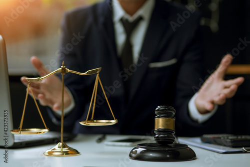 justice and law concept.Male judge Consultation and legal concepts, lawyers, 