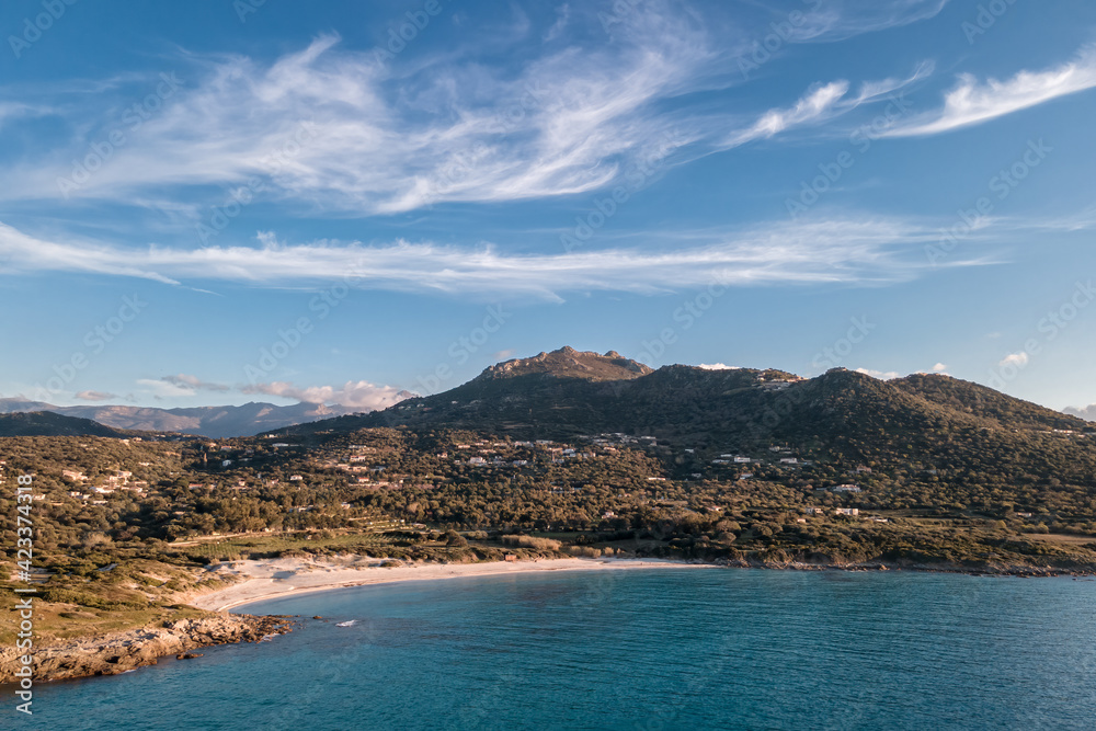 Bodri beach in the Balagne region of Corsica
