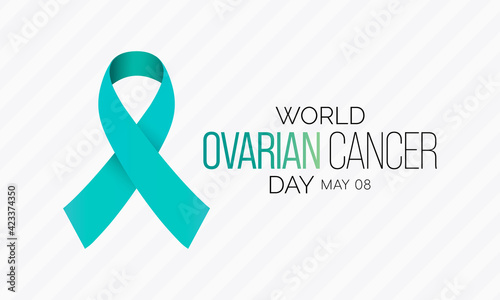World Ovarian cancer day is observed each year on May 8th. it is a type of cancer that begins in the ovaries. Vector illustration.