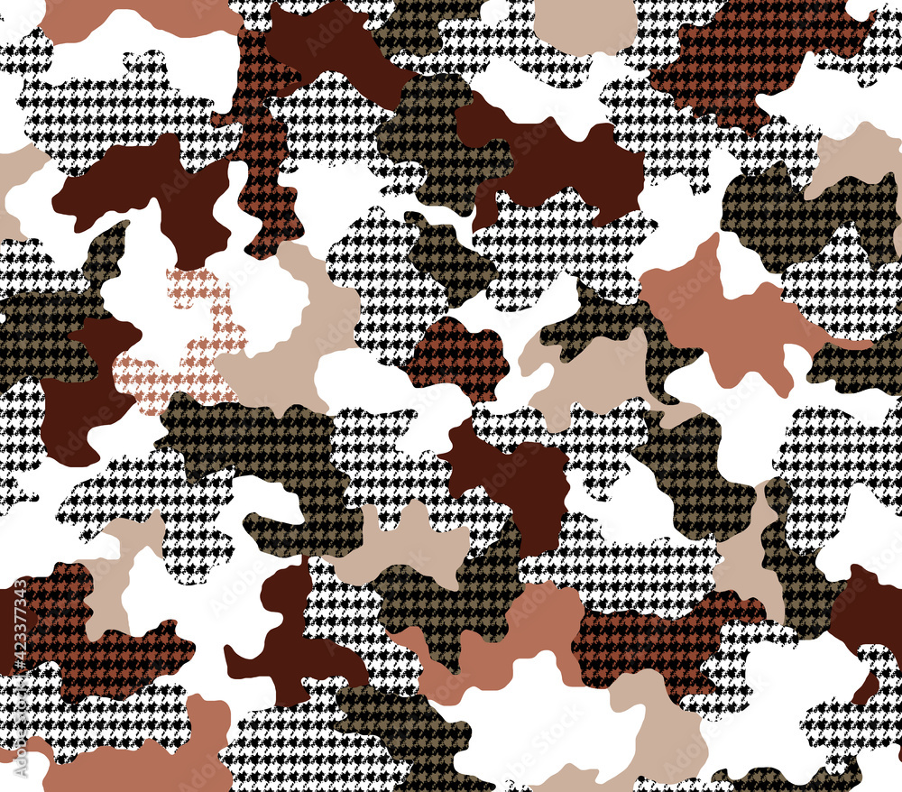 Fototapeta premium Seamless camouflage pattern, modern camouflage print.