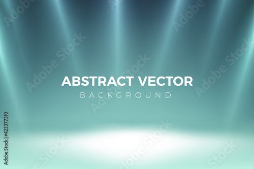 Spotlight on stage. Stage background vector. Eps 10 vector illustration.
