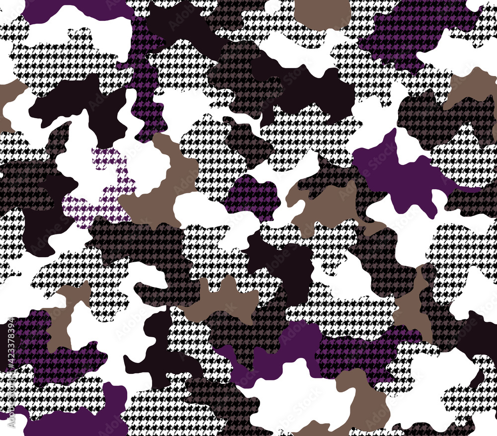 Fototapeta premium Seamless camouflage pattern, modern camouflage print.
