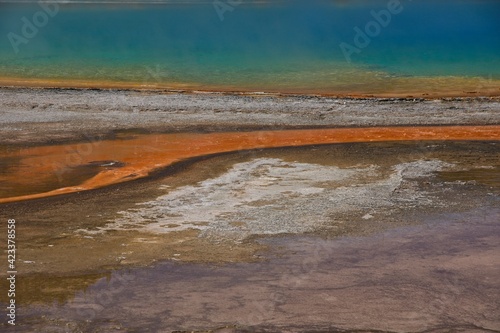 Grand Prismatic Pool in Yellowstone National Park in Wyoming
