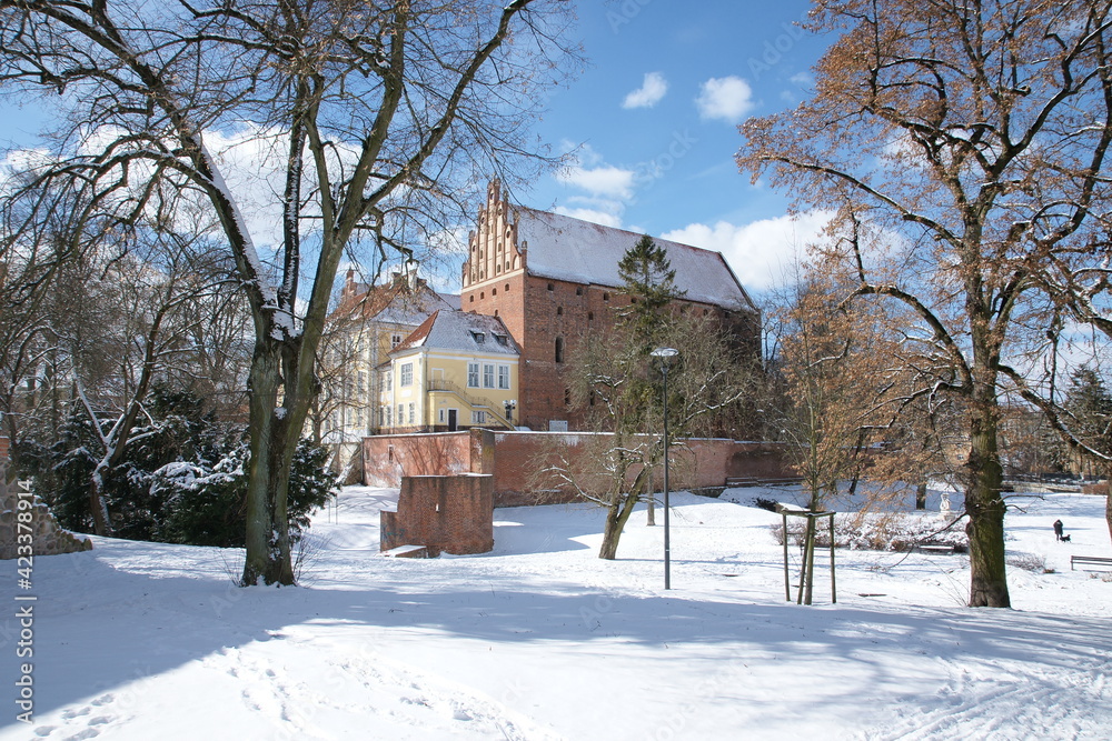 Fototapeta premium Olsztyn. Zamek Kapituły Warmińskiej. Polska - Mazury - Warmia.