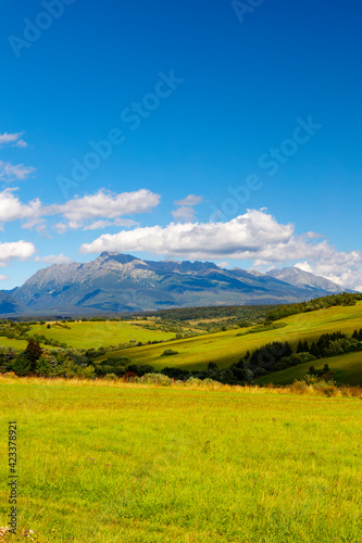 High Tatras with the dominant mountain Krivan, Slovakia