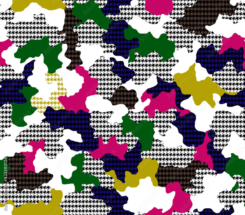 Fototapeta premium Seamless camouflage pattern, modern camouflage print.