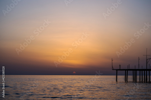 sunset at the pier © Vadim