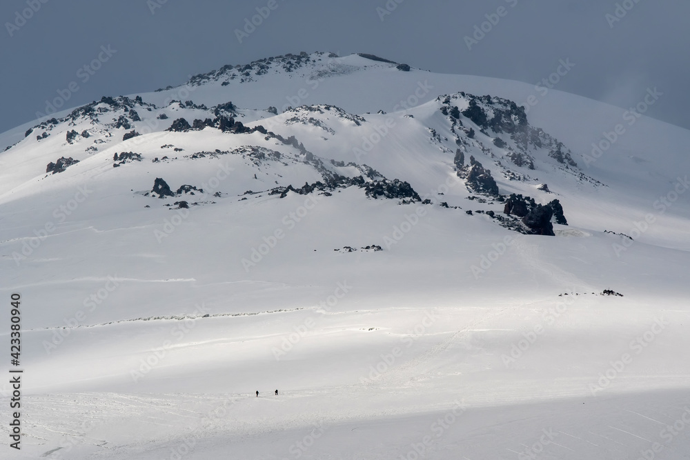 Eastern summit of Elbrus. Prielbrusye National Park, Kabardino-Balkaria, Caucasus, Russia.