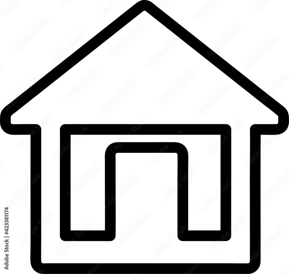 Fototapeta premium home icon sign
