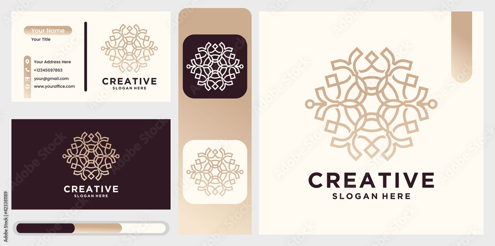 Simple nature leaf ornament natural logo and business card , Collection of mandala with ornamental patterns of flowers and leaves. Simple nature leaf ornament natural logo and business card , Collection of mandala with ornamental patterns of flowers and leaves.
