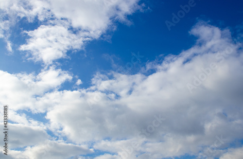 clouds on blue sky background © Nicolas
