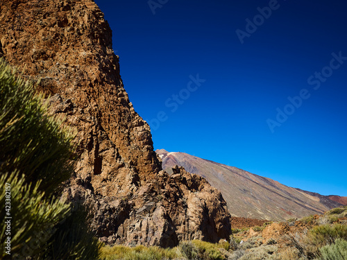 Volcanic landscape of el Teide on tenerife island, Spain.