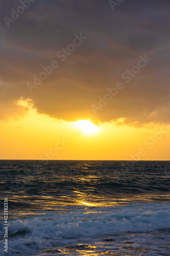 sunset over the sea © Vadim
