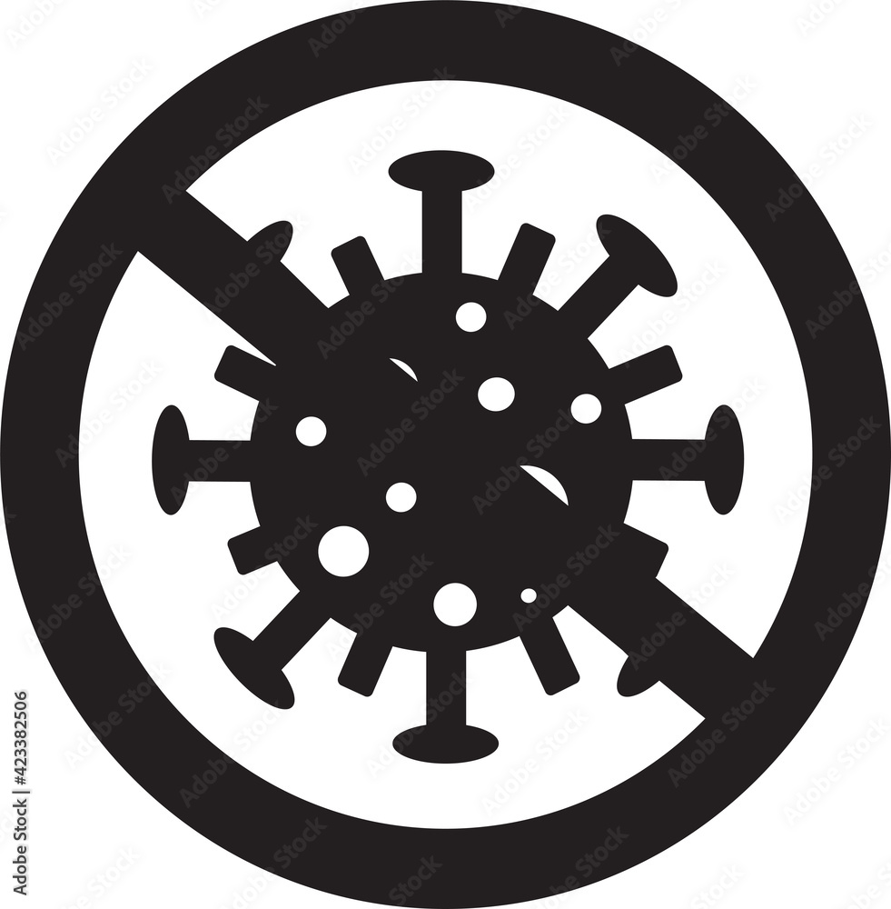 Fototapeta premium COVID19 Coronavirus icon