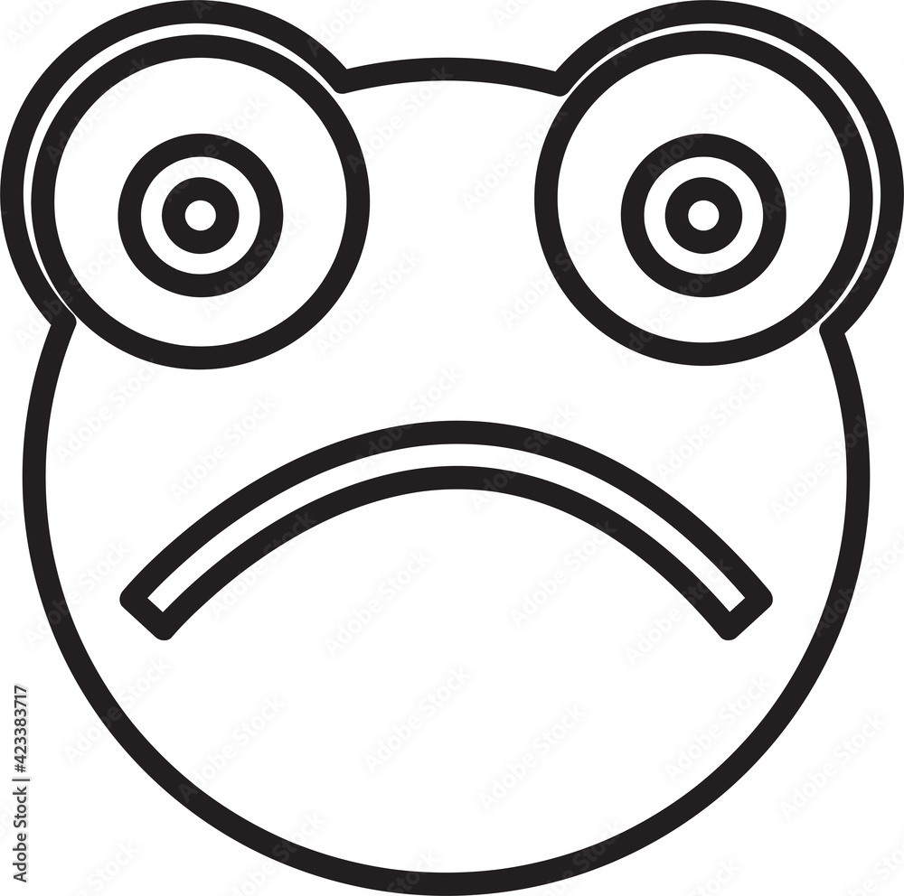 Frog emotion Icon sign