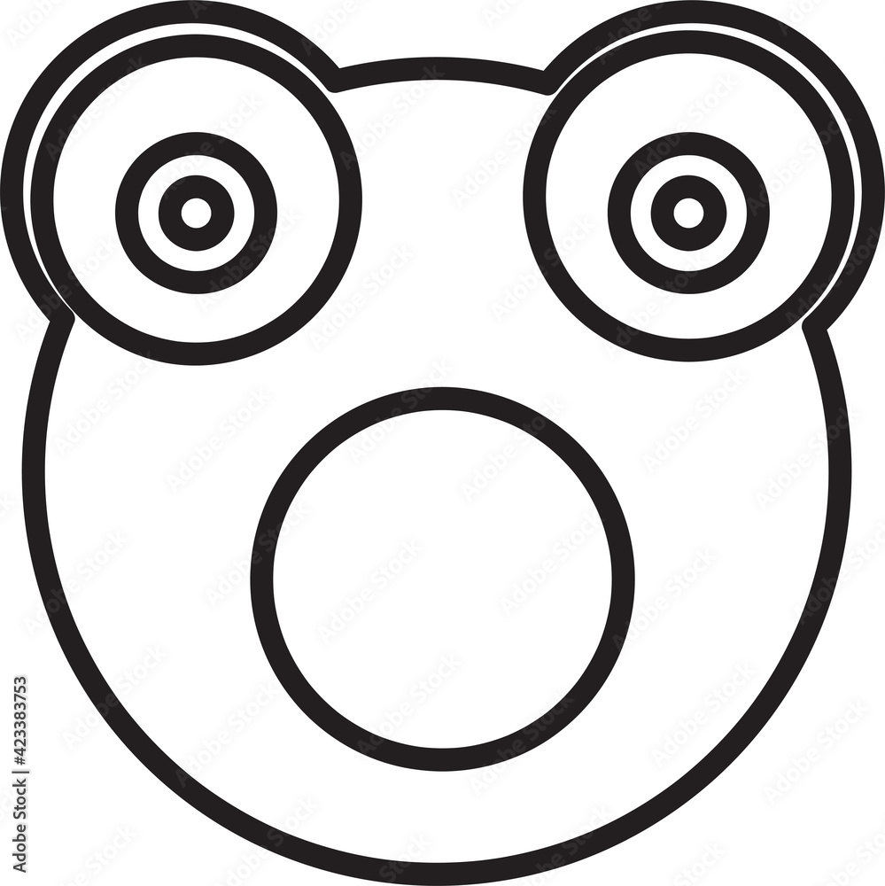 Frog emotion Icon sign Frog emotion Icon sign