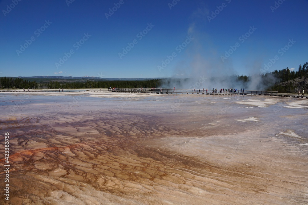 Yellowstone USA - 28 June 2013 - Yellowstone National Park - Geothermal pools