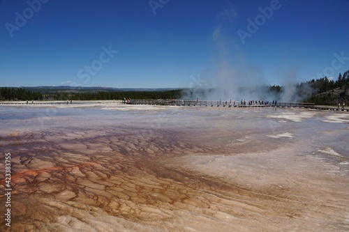 Yellowstone USA - 28 June 2013 - Yellowstone National Park - Geothermal pools