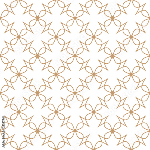 Abstract seamless golden pattern