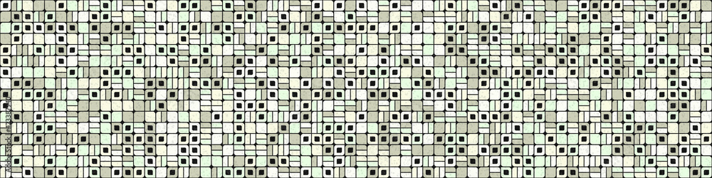 Fototapeta premium Abstract Geometric Pattern generative computational art illustration