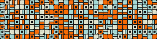 Abstract Geometric Pattern generative computational art illustration
